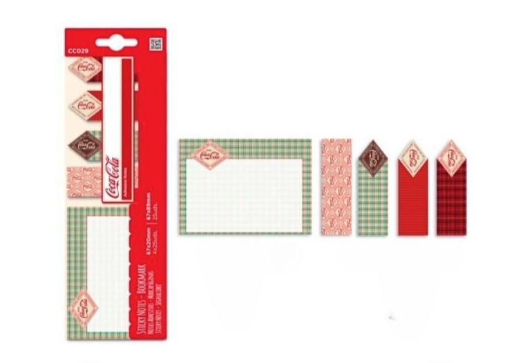 Karteczki samoprzylepne indeksujące Coca-Cola MP